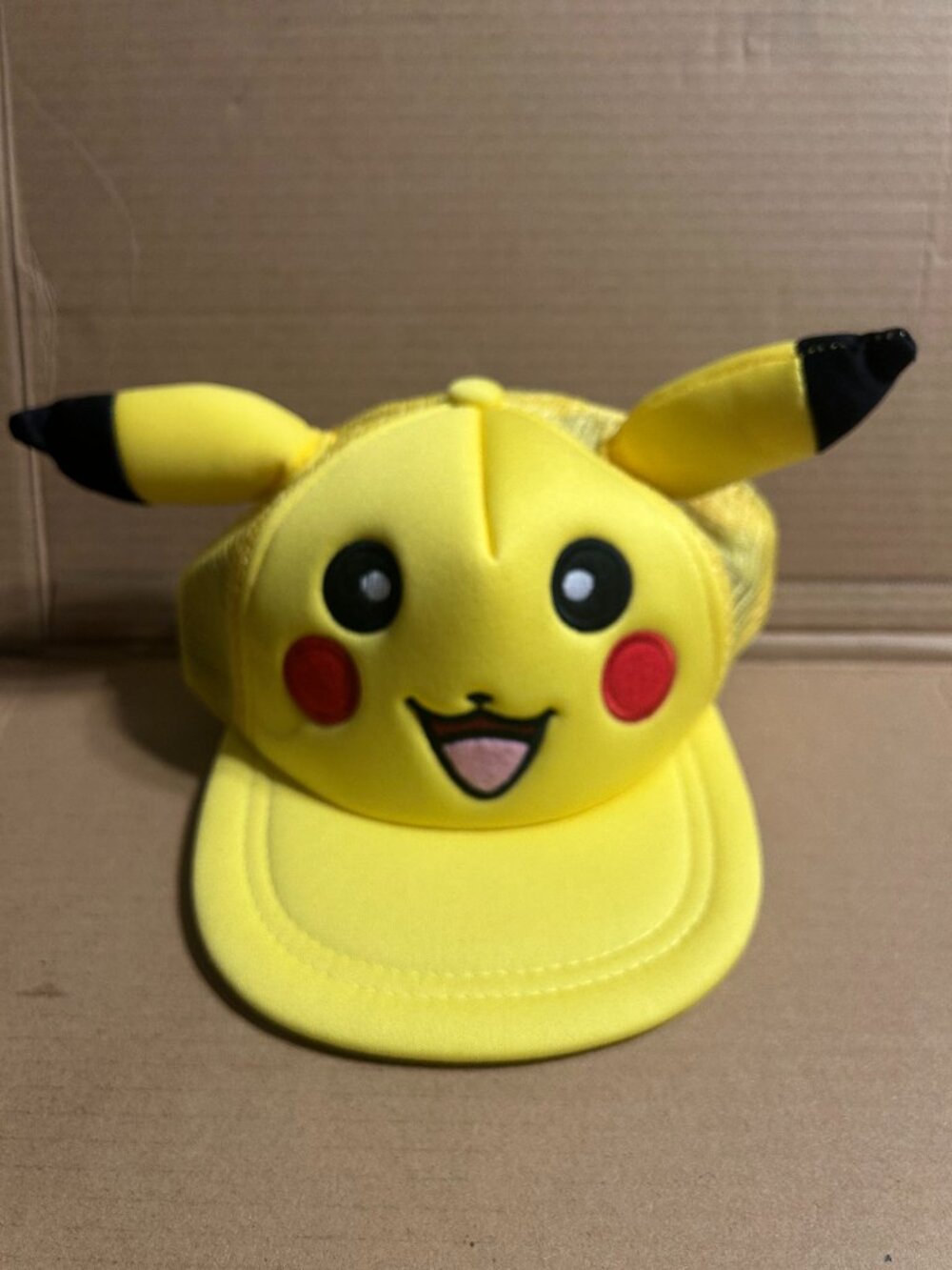 “Pokémon Pikachu Cap/Hat Adjustable 3D” Ears & Raised embroidered Face Size 4-7